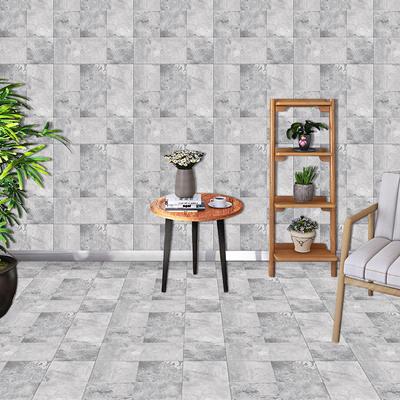 10ks Šedá mramorová cementová matná dlažba Samolepky na podlahu Kuchyňka Koupelna Tapeta Neklouzavá Umělecká nálepka na stěnu odolná proti opotřebení