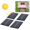4 Stück 0,6 W 6 V Mini-Solarmodul Photovoltaik-Solarzellen Outdoor-Camping Batterieladegerät DIY