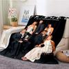 Cozy F-Friends Comedy Movie Characters Flannel Blanket for Beds Room Decoration Picnic - Customizable Gift Blanket