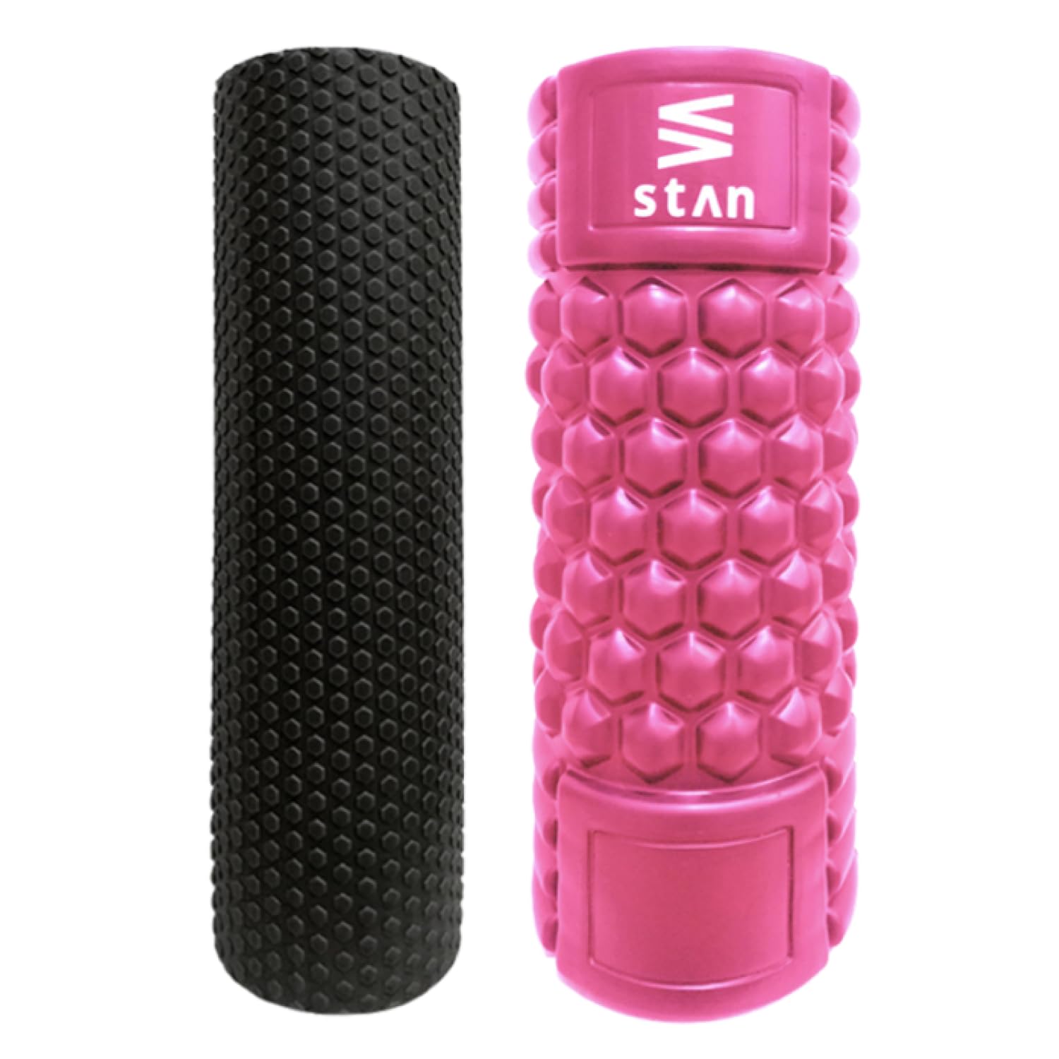 

StAn Foam Roller Set for Myofascial Trigger and Yoga Release, Points, Stretching, (Pink) розовый