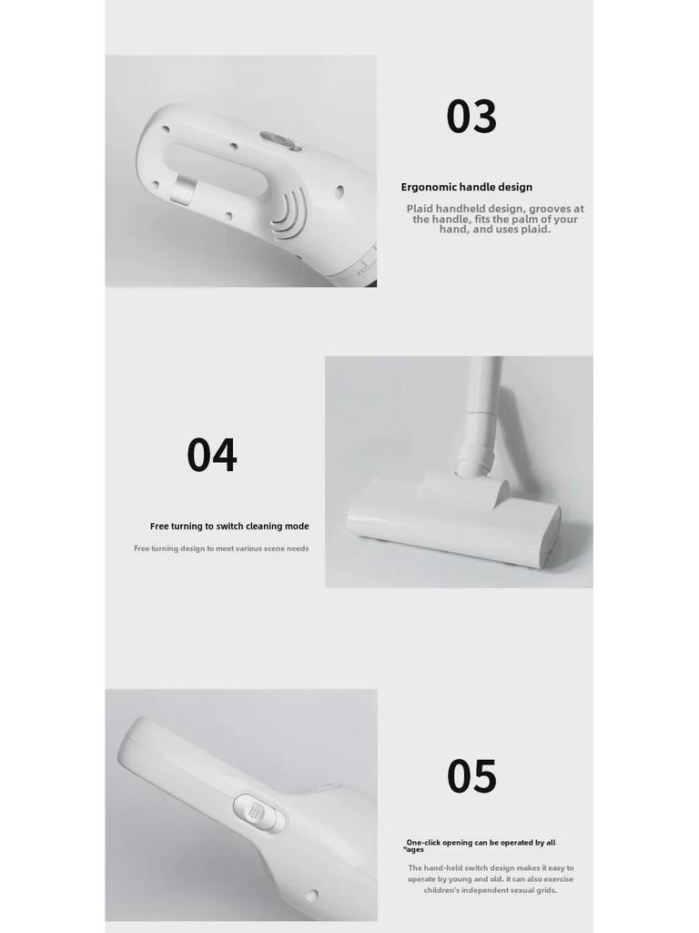 Compact Portable Car Vacuum Cleaner with High Suction Power