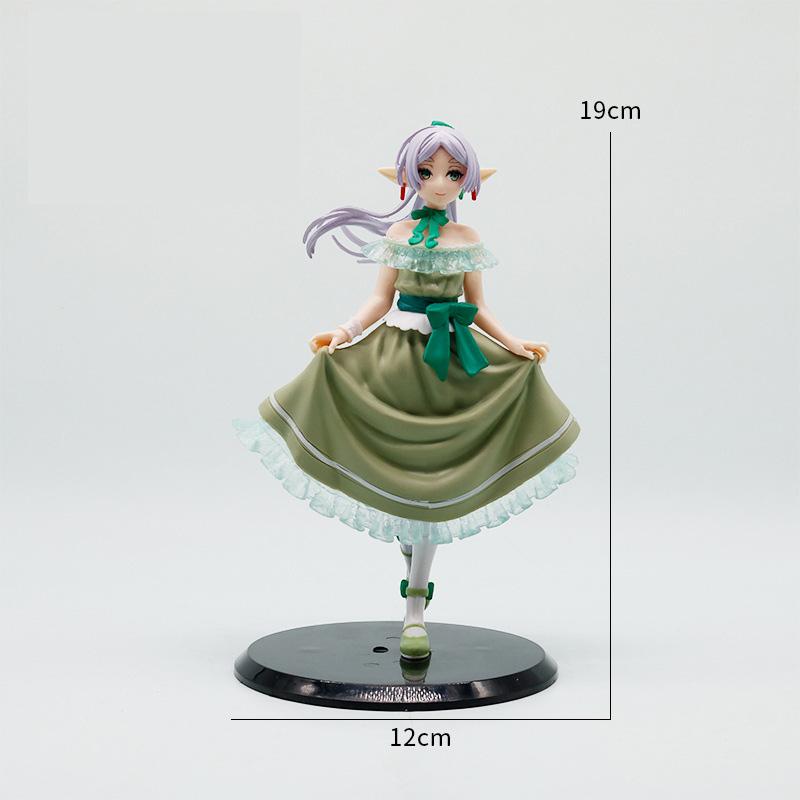Frieren:Beyond Journey’S End Anime Figure Frieren Model Elf Girl Dress Pvc Statue Desktop Ornaments Decoration Collectors Gift