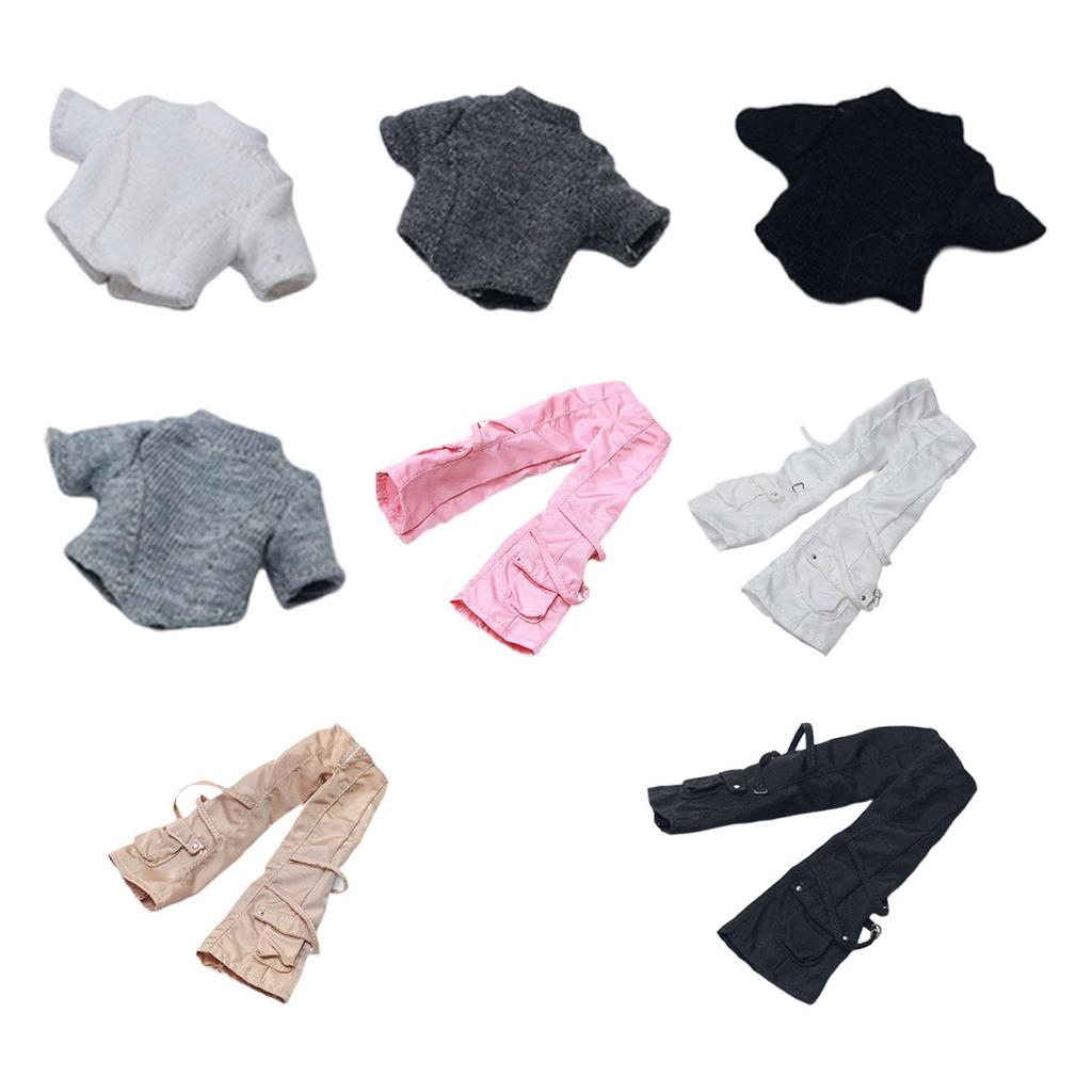 Dress Up Doll Costume Miniature Clothing Easy Wear Accessories for 1/12 Female Action Figure Collection