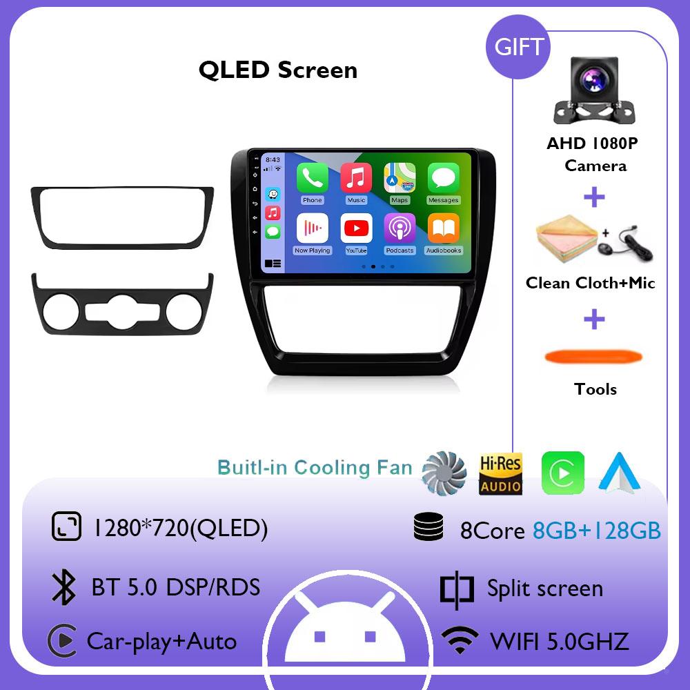 10inch Car Radio For Volkswagen VW Jetta 6 MK6 2011 - 2018 Wireless Carplay Android Auto Multimedia Player Car Stereo Navigation