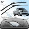 Fit For 2009-2020 Ford F150 F-150 Windshield Wiper Blades J-HOOK Hybrid Silicone