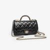 2026 Elegant Diamond Lattice Chain Bag: Women's High-End Small Square Makeup Box & Handheld Shoulder Bag.