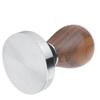 58mm Stainless Steel Flat Coffee Tamper Powder Pressed Hammer with Height Adjustable Wooden