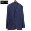 TAGLIATORE SAHARA Men's Cotton Gingham Check Tailored Jacket, Navy, Size 44 Jacket 44 NavyUsed