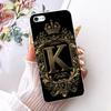 Fashion Crown Letter Case For iPhone 5 5s SE (2016) 4 4s Soft Silicone TPU Back Cover For iPhone5 5s iPhone4 4s Phone Cases