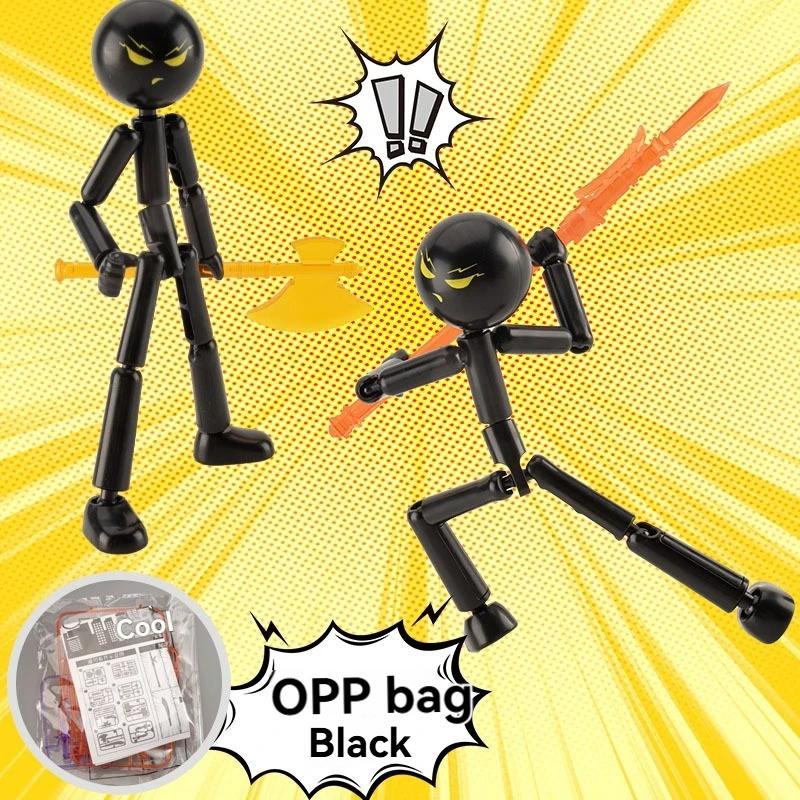 Pohyblivé 3D tištěné akční figurky Vícekloubové plastové loutkové ozdoby Sestavené anime dárky Pro děti Dospělé