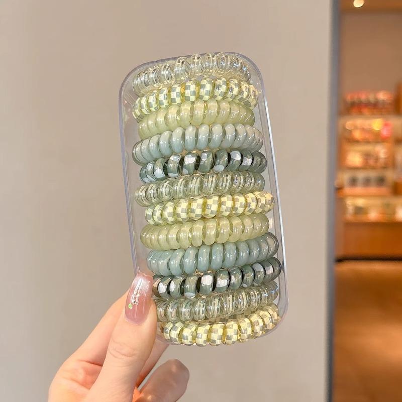 Bold Seamless Telephone Line Embroidered Hair Ring, Versatile Headband, Simple Elastic Hair Rope Headpiece