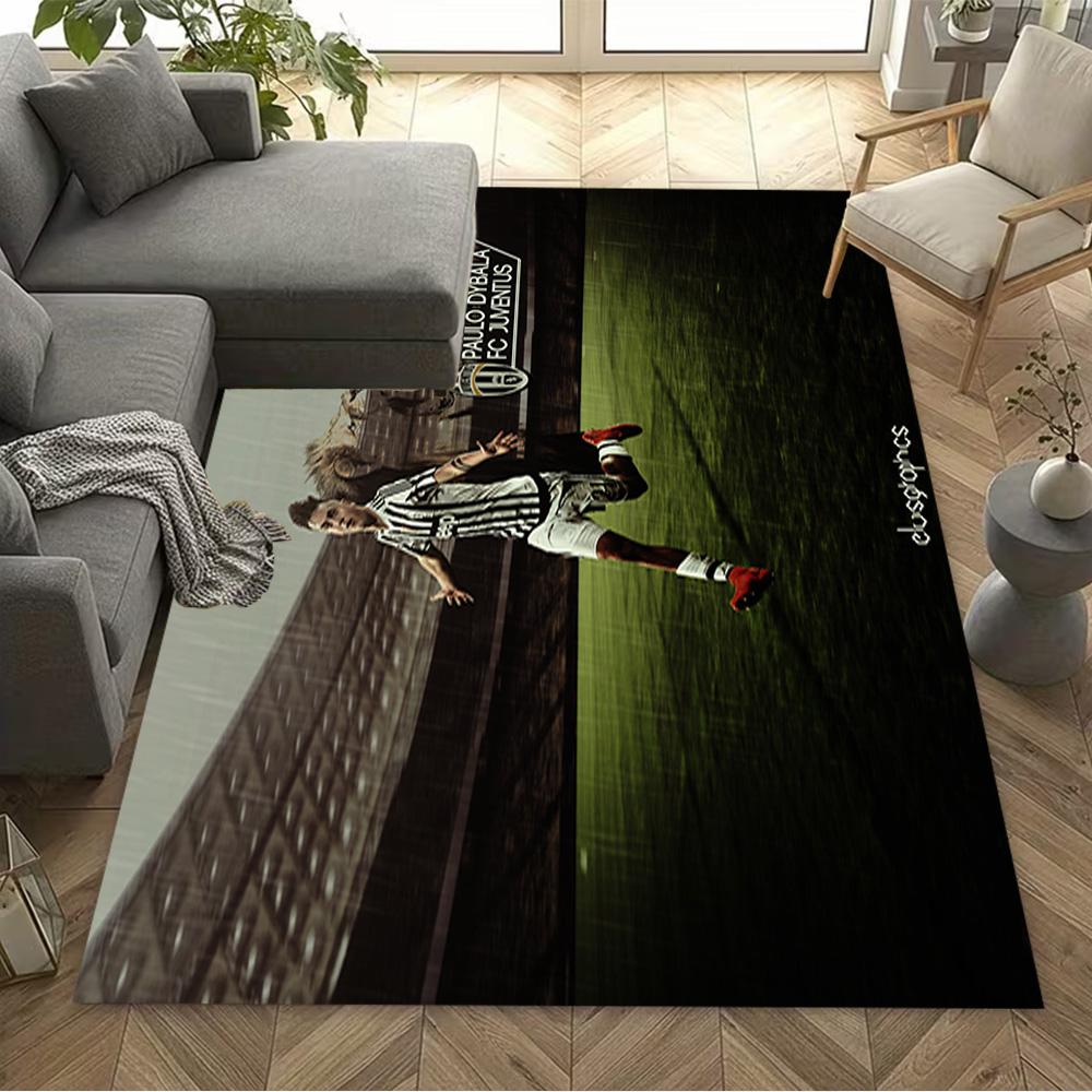 Juventus Celebration Moment Floor Mat Design for Kitchen Decorate Room Dormitory Study Room Anti-slip Rug Office Home Decor Wedding Party Gift