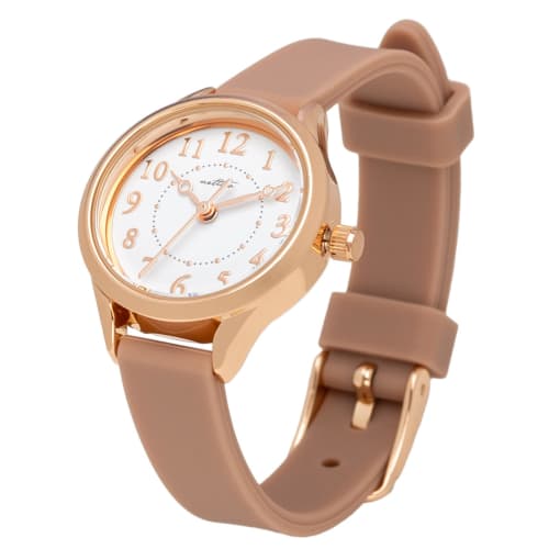 Fieldwork Women's Analog Watch with Silicone Band, Easy To Read, Dark Pink Kelpie (YM094-4)