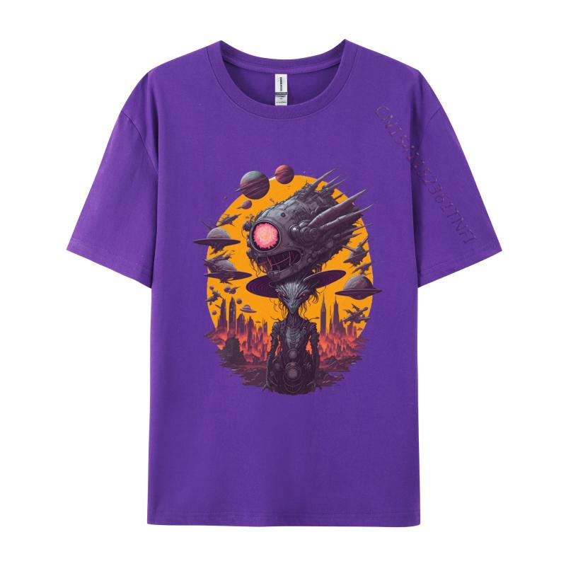 The Alien Hat T Shirt For Male Tee Free Shipping Homme Round Neck T Shirt Designer Clothes Men Normal