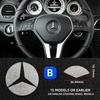 Car Steering Wheel Emblem Crystal Diamond Sticker For Mercedes Benz A B C E Class GLA CLA GLC GLK GLE Series Accessories xxx1