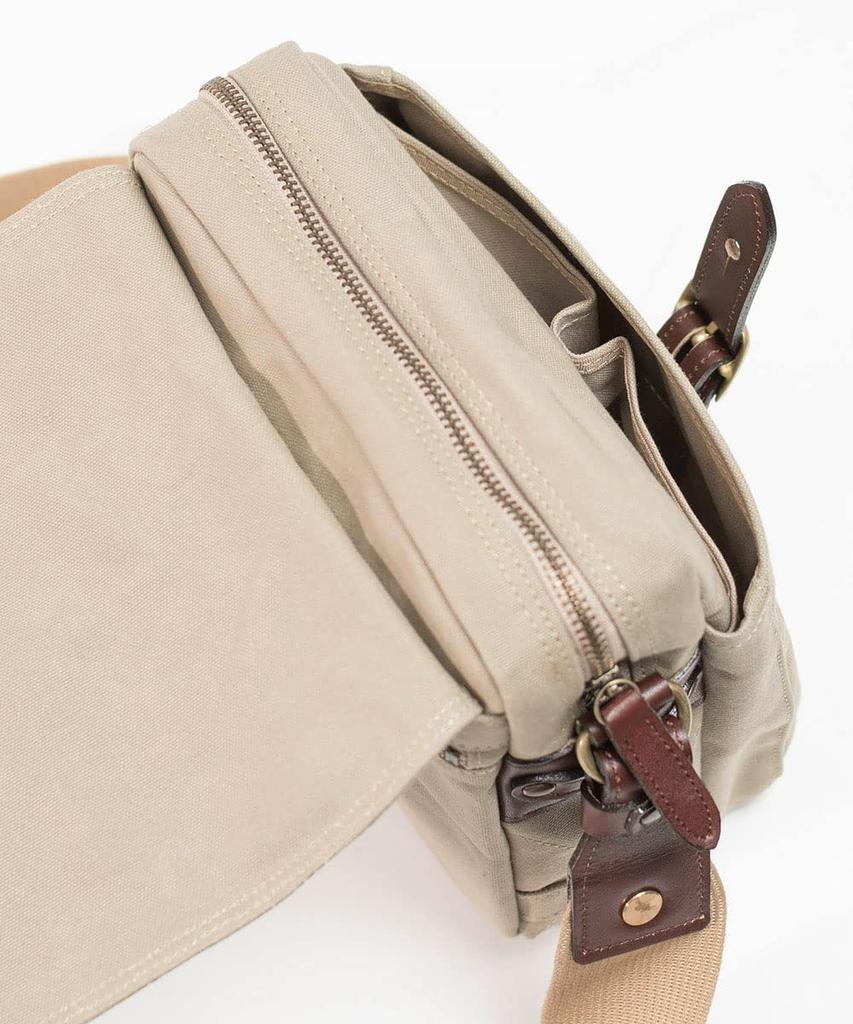 SILVER LAKE CLUB Shoulder Bag, 21cm (No. 9 Canvas), No. 130121 (Beige)