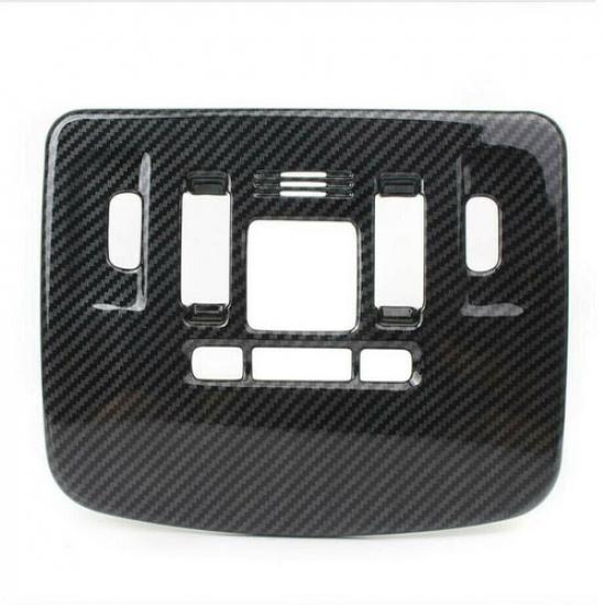 Carbon Fiber Front Reading Light Lamp Cover Trim For Toyota Camry 2018 - 2021