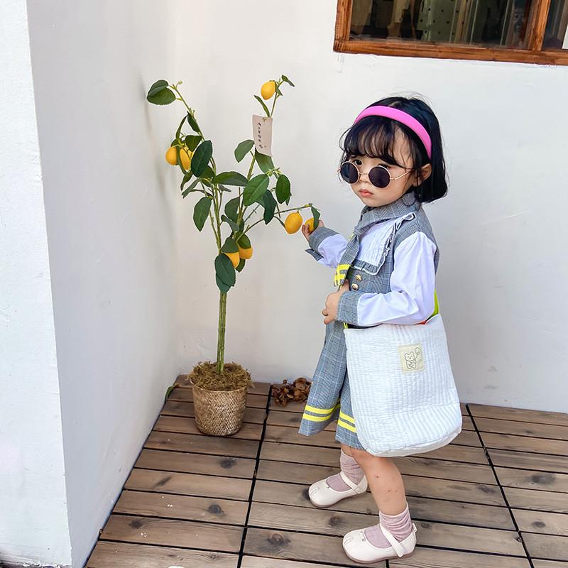 Chic Kids Shoulder Bag Contemporary Japanese Design Durable Canvas Mommy Bag In Multiple Colors