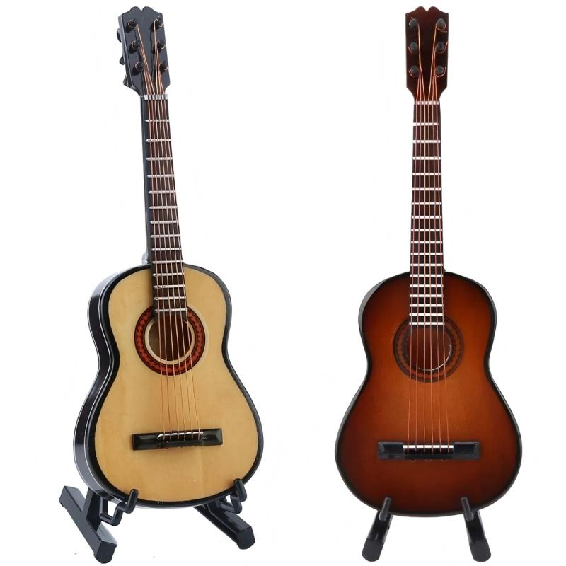 

Wooden Miniature Classical Guitar Model Handcrafted Musical Instrument Gift For Music Lovers And Home Decoration 1