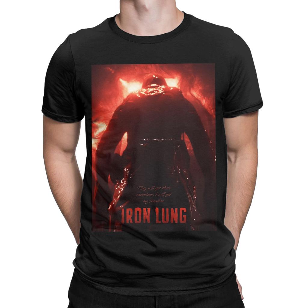 Iron Lung Movie 2 Pure Cotton TShirt For Mens Summer  Y2K Fun TShirts Round Neck Harajuku Tees Oversize Pattern Tops