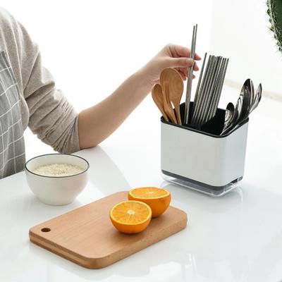 1Pcs Household Double-Layer Detachable Chopstick Holder and Cutlery Organizer - Kitchen Storage Shelf and Tableware Drain Rack