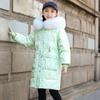 Teens Loose Down Jacket Fur Hooded Coat Winter Girls Thick Parkas Big Children Cold Weather Outerwear Teenager Casual Clothing