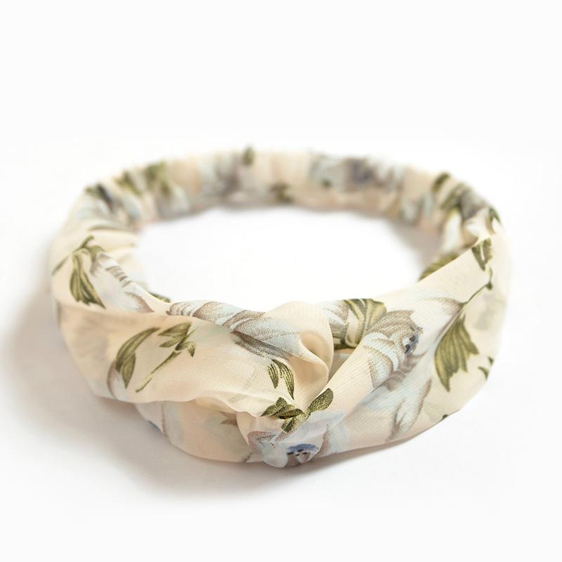 Fashion Women Girls Summer Bohemian Hair Bands Print Headbands Vintage Cross Turban Bandage Bandanas HairBands Hair Accessories