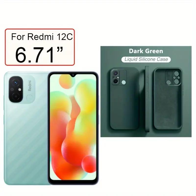 Liquid Silicone Case For Xiaomi Redmi 12 12C 13C Shockproof Case For Redmi Note 12 Pro Plus Note 12S 4G Note 12 5G 4G Note12 Pro+ 5G Phone Cover