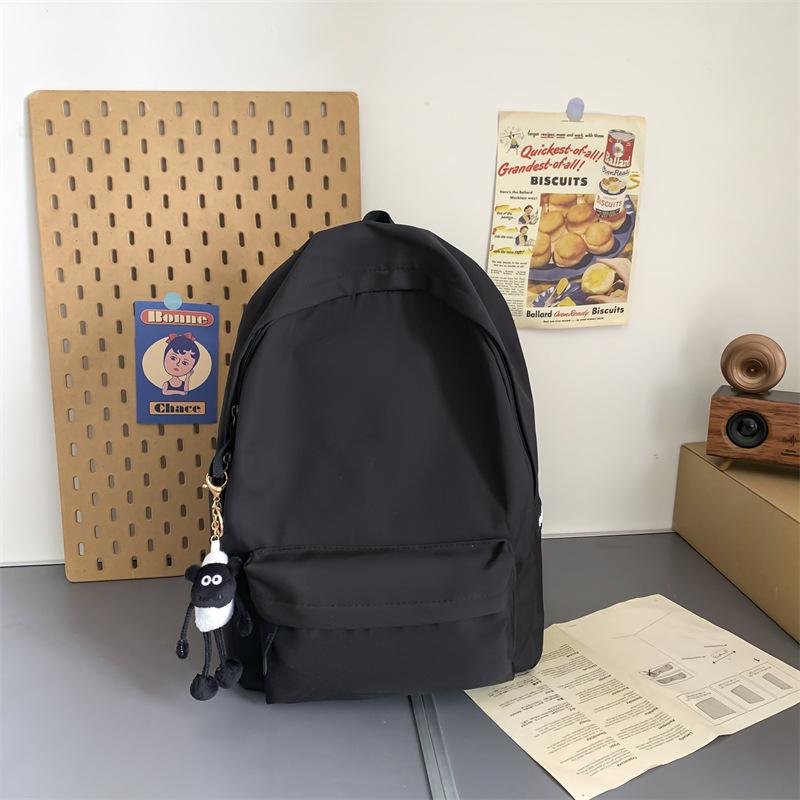 Backpack Men's Simple Large Capacity Travel Backpack Women's Casual Junior High School Student High School Student School Bag Men