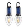 1/2/3/4Pcs Solar Rechargeable Camping Light 3 Modes Adjustable Portable Outdoor Hiking Emergency Tent Hanging LED Bulb Lamp