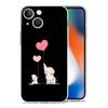 Phone Case For iPhone 15 14 13 12 Mini 11 Pro Max XS X XR 7 8 Plus Clear Shockproof Silicone TPU Cover Couple Style Cartoon