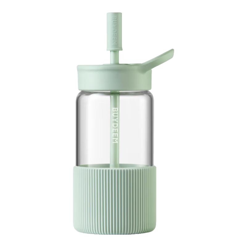Buydeem Portable High Borosilicate Glass Straw Cup