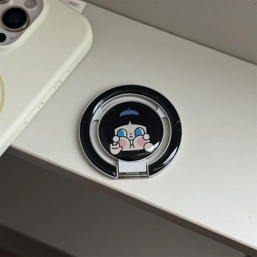 Cute Cartoon MagSafe-Compatible Foldable Phone Holder with Strong Magnetic Attraction