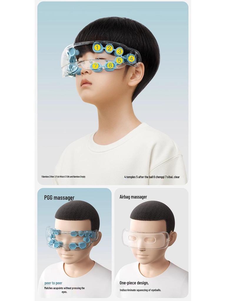 PGG Kids Eye Shield & Massager: Steam Eye Mask for Fatigue Relief