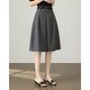 TERRE BLEUE A-Line High-Waist Casual Skirt