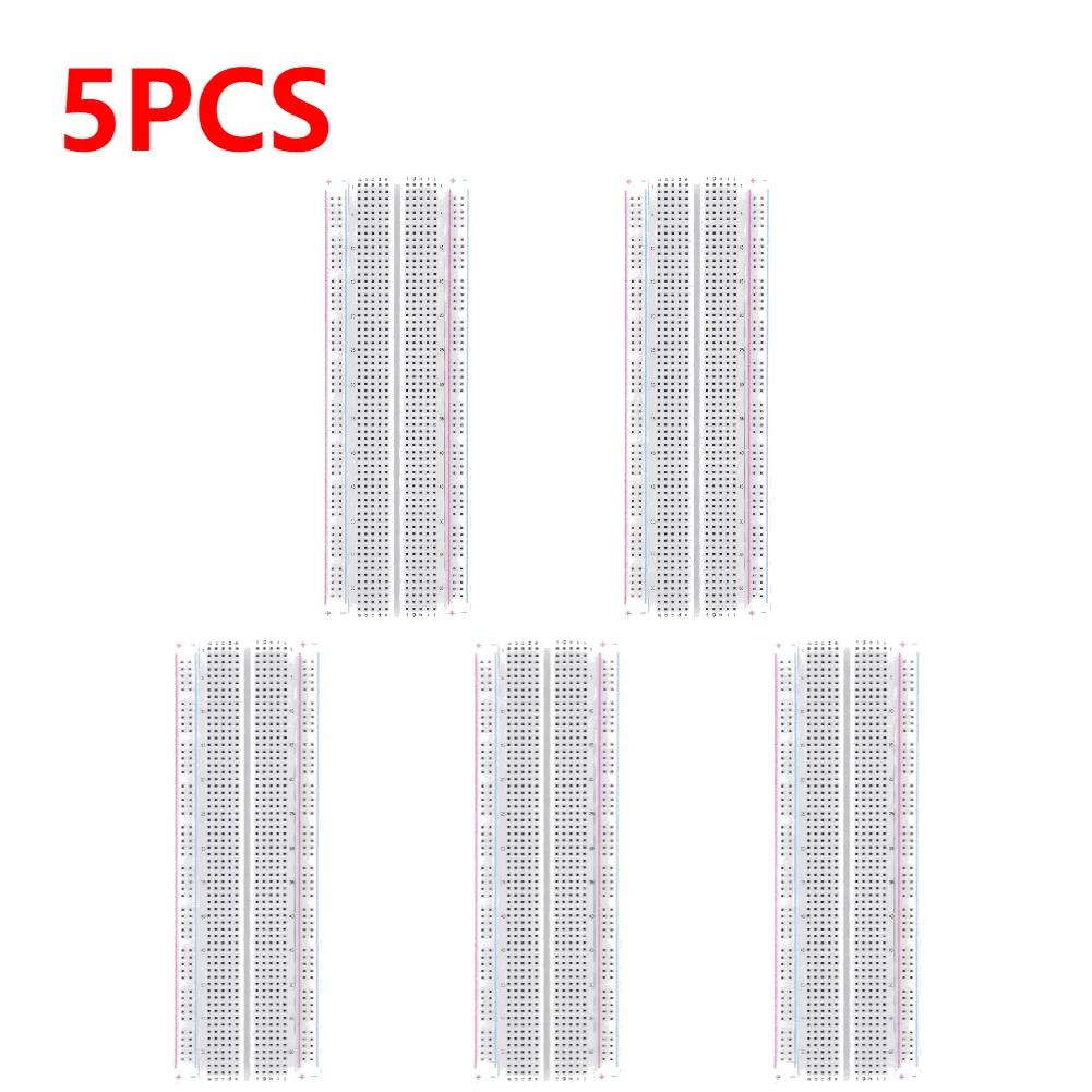 Breadboard 830 Point Solderless PCB Bread Board MB-102 MB102 Test Develop 200 jacks DIY White/Transparent with packing 1-10PCS
