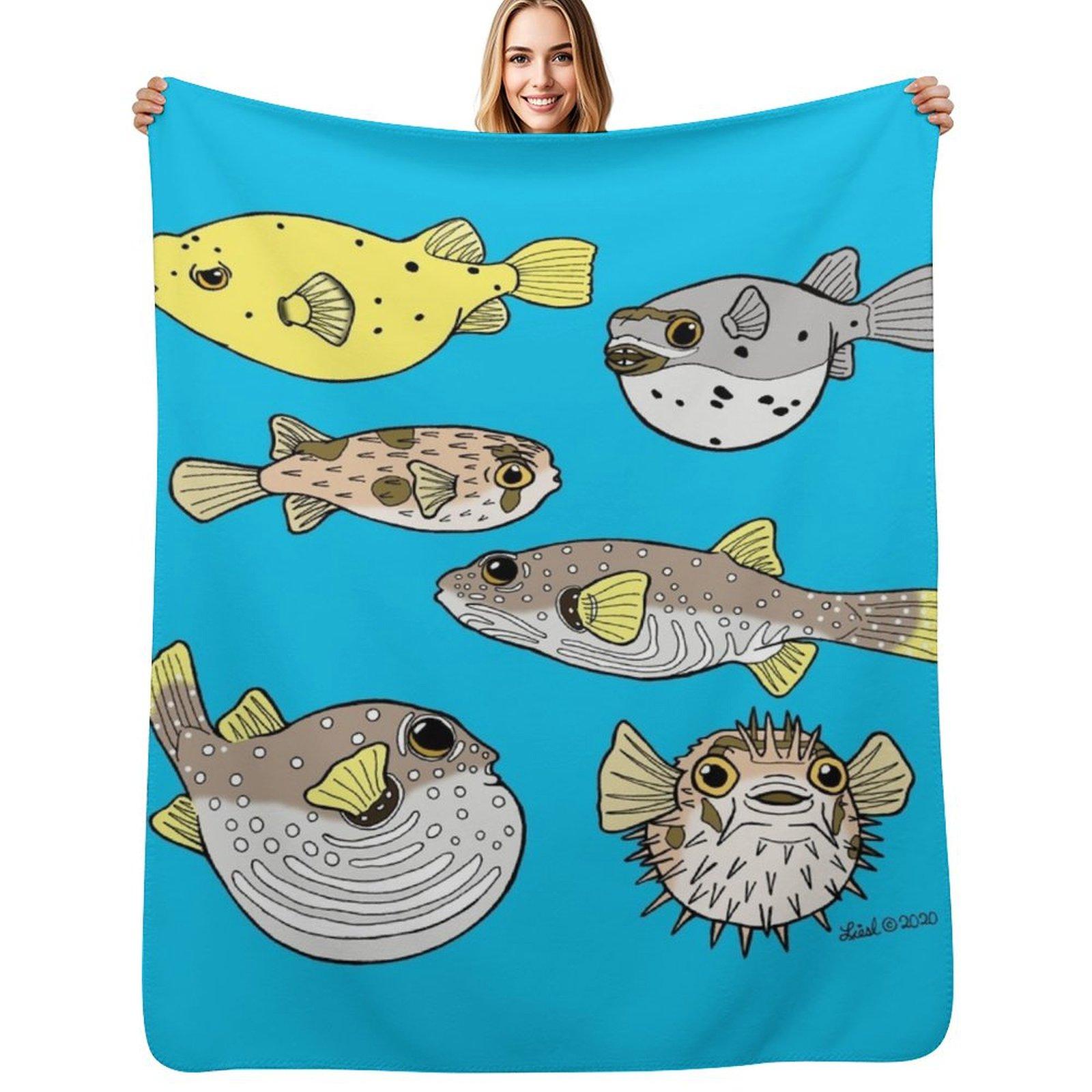 

Puffers Throw Blanket Breathable Lightweight Blanket for Adults Kids 102x76cm(40x30in)