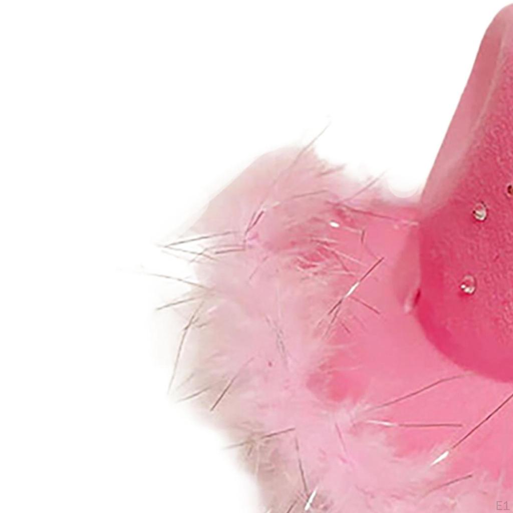 Pink Cowgirl Hat Decorative for Dress Up Carnival Theme Costume Party Adult