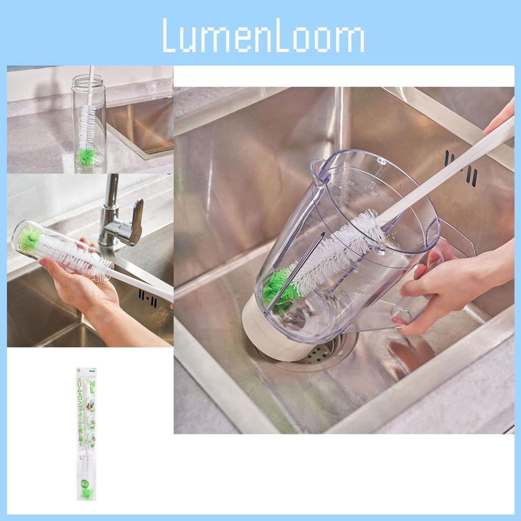 Long Handle Plastic Brush For Efficient Cleaning Of Bottles Cups And Kitchenware