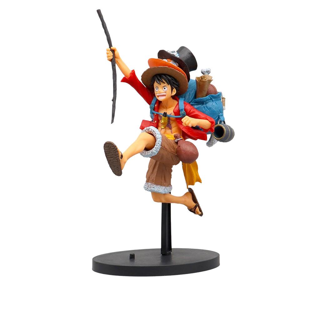 

One Piece Ace Luffy Sabo Pvc Toy Model Desktop Decoration Child Christmas Gift Luffy