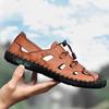 38-48 Summer Men's Plus Size Lightweight and Fashionable Casual Leather Sandals Breathable Beach Shoes