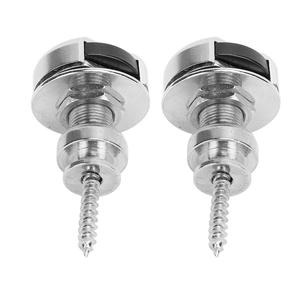 2Pcs Guitar Strap Locks Set Electric Guitars Non Slip Quick Release Zinc Alloy Bass Replacement Parts Accessories