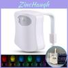 Rechargeable Bathroom Night Light With Sensor And 8 Color Options For Modern Toilets