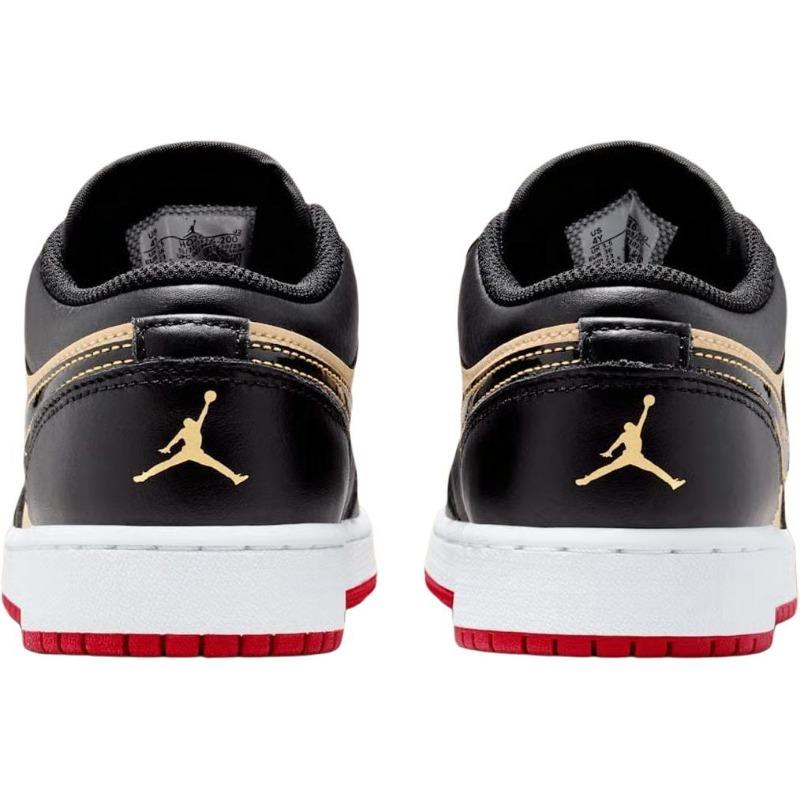 Air Jordan 1 Low Pizza GS low-top basketball shoes tan/black unisex HQ2016-200