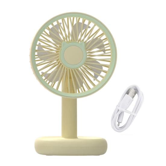 USB Desk Fan with Adjustable Head Portable Mini Table Fan for Student 3 Speeds Quiet 360 Degree Rotating Fan for Home Dorm Office
