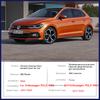 for Volkswagen VW POLO MK6 AW 2017~ Gloss Black Smart Door Handle Cover Protective Style Stickers Trim Car Accessories Parts