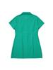 Bbc Earth W Knit Collar Point Woven Dress_Green