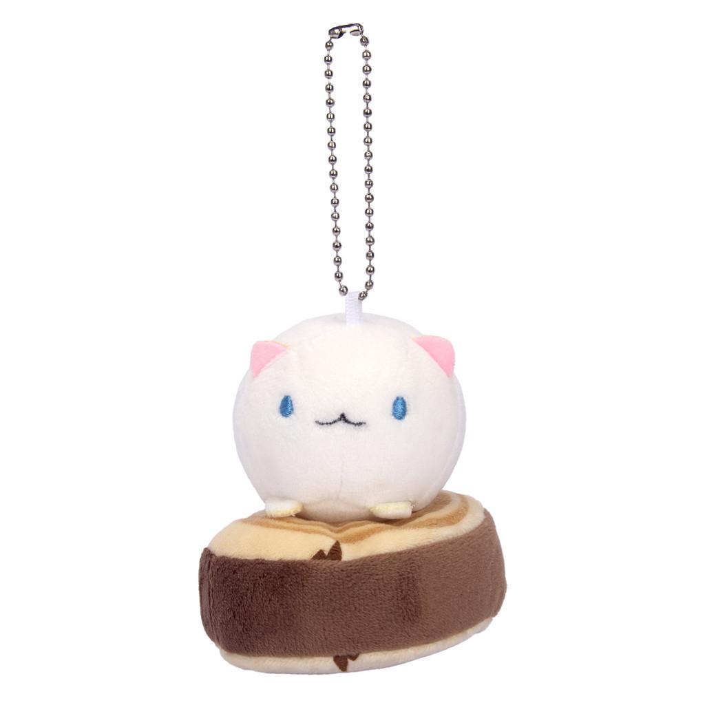 Adorable Cat Plush Doll Keychain Wedding Gift Short Hair Stuffed Animal 10cm