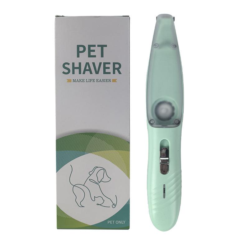 Pet Special Rechargeable Foot Shaver Cat Ear Sole Shaver Built-in Vacuum Cleaner Low-noise Electric Push Scissors