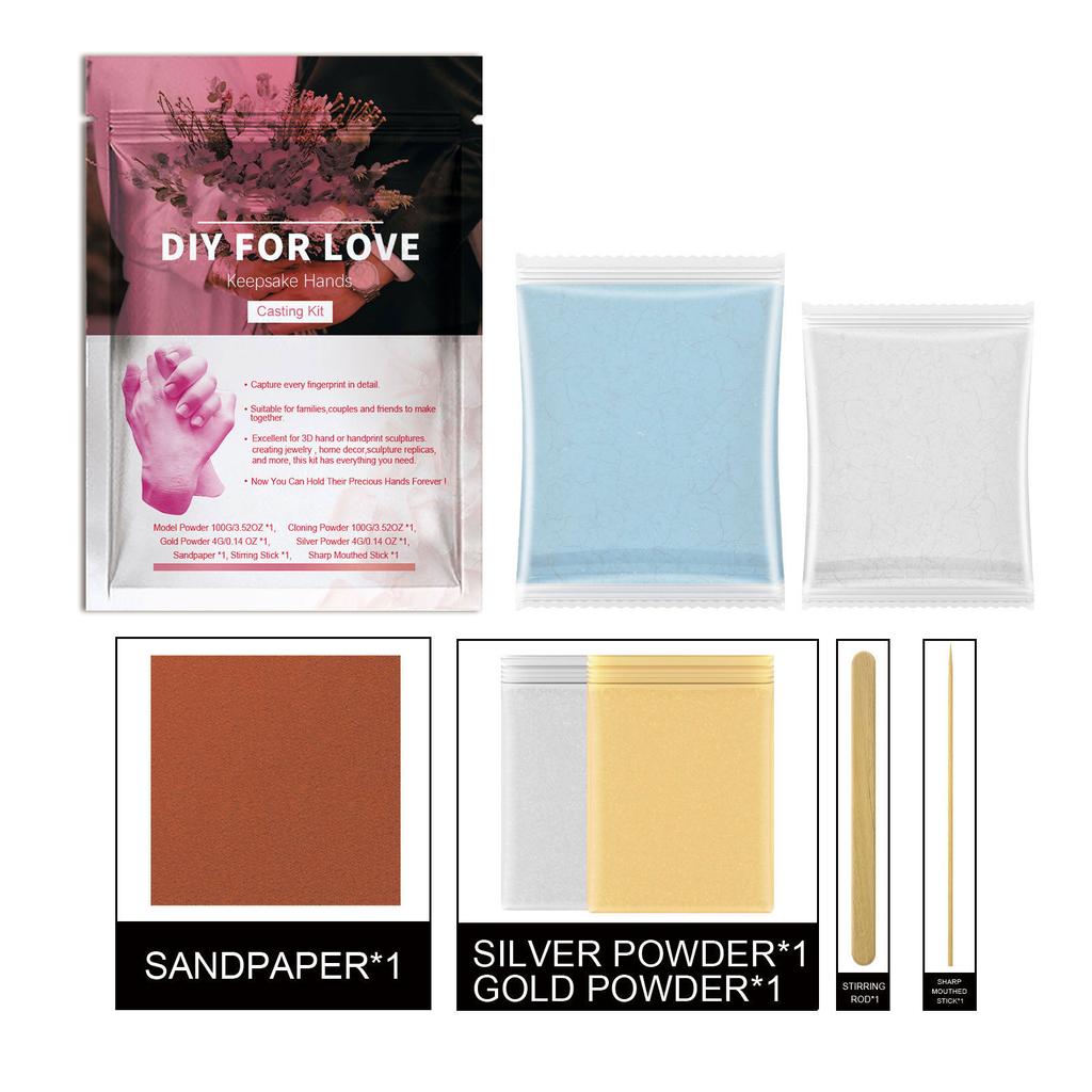 Hand Casting Kit for Couples DIY Plaster Statue Molding Kit DIY Hand Mold Kit Wedding Mother's Day Valentine's Day Gift